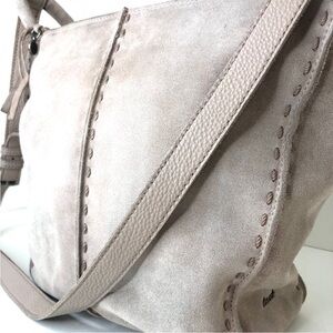 The Sak Los Feliz Crossbody Bag in Taupe Suede